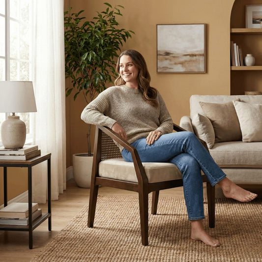 Casani Rattan Back Armchair