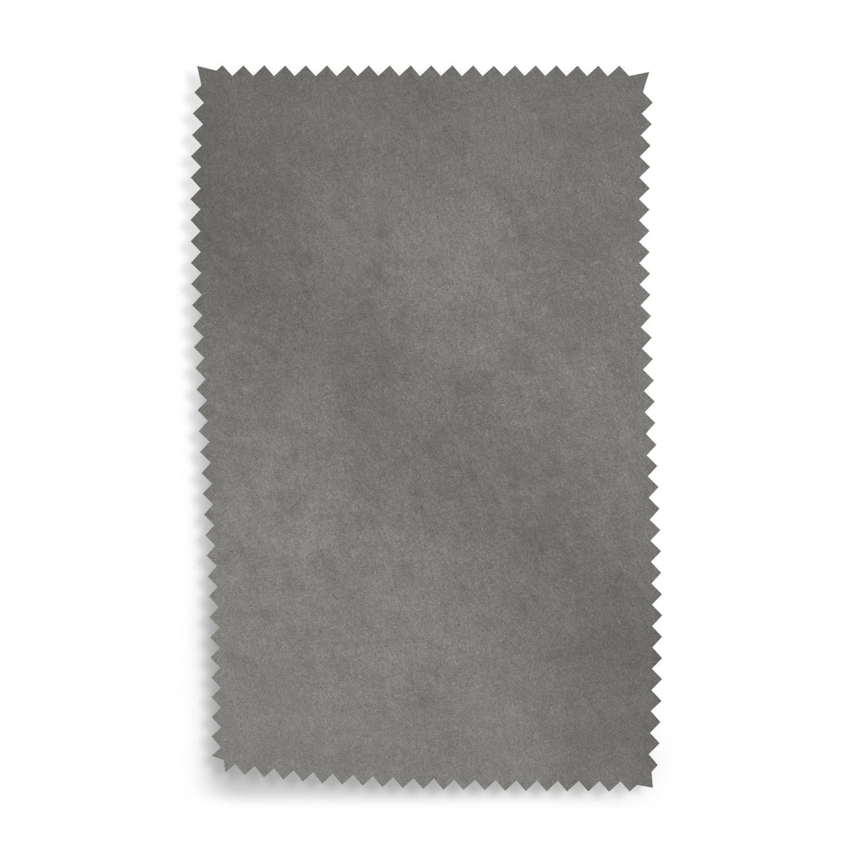 Gray fabric swatch on a white background
