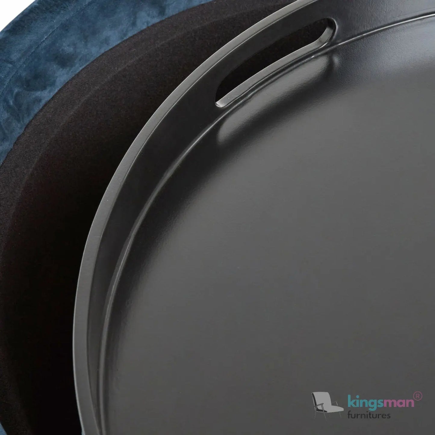 Ashtin Round Storage Sability - Multi-Functional Sability with Flip-Top Tray and Hidden Storage Kingsman Furnitures
