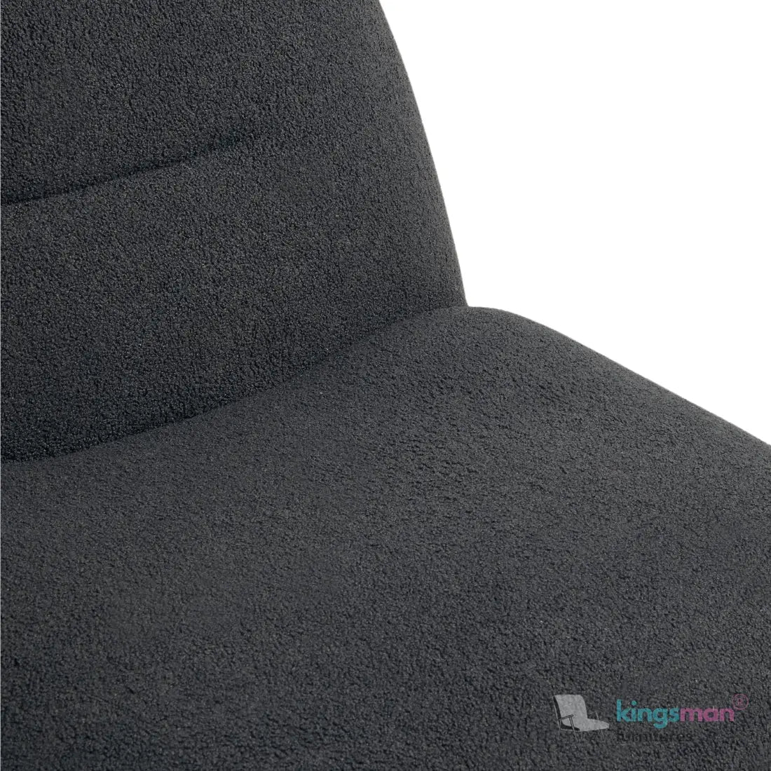 Otis Accent Chair - Cream/Navy Blue, 360° Swivel, High-Resilience Foam, Modern Scandi Design Kingsman Furnitures