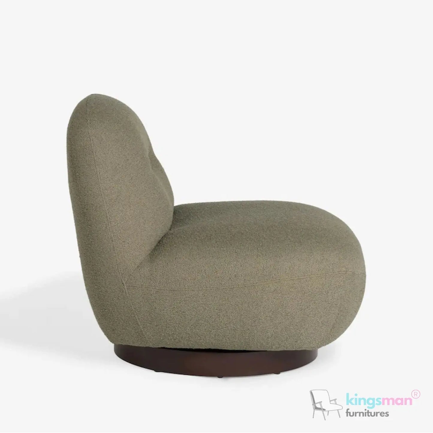 Otis Swivel 360 Degree Luxury Accent Chair - Modern Design Kingsman Furnitures
