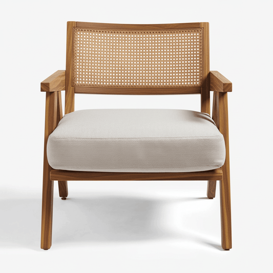 Abel Rattan Accent Arm Chair - Kingsman Furnitures