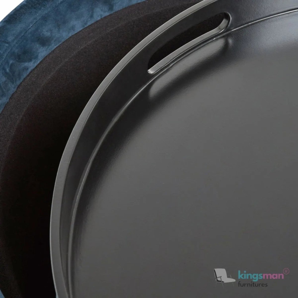 Ashtin Round Storage Sability - Multi-Functional Sability with Flip-Top Tray and Hidden Storage - Kingsman Furnitures