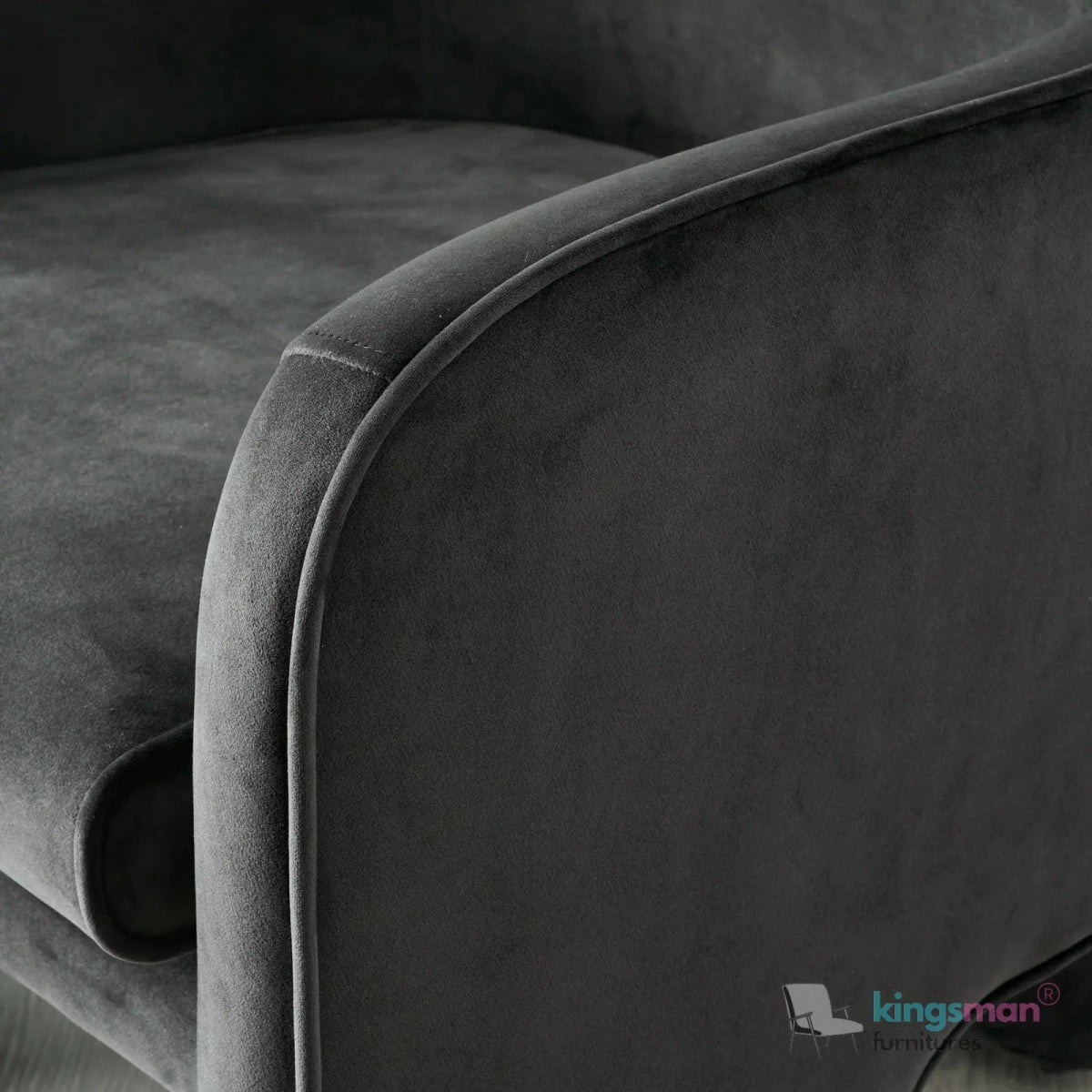 Asther Cream Bouclé Armchair – Contemporary Design with Plush Comfort and Elegant Texture - Kingsman Furnitures