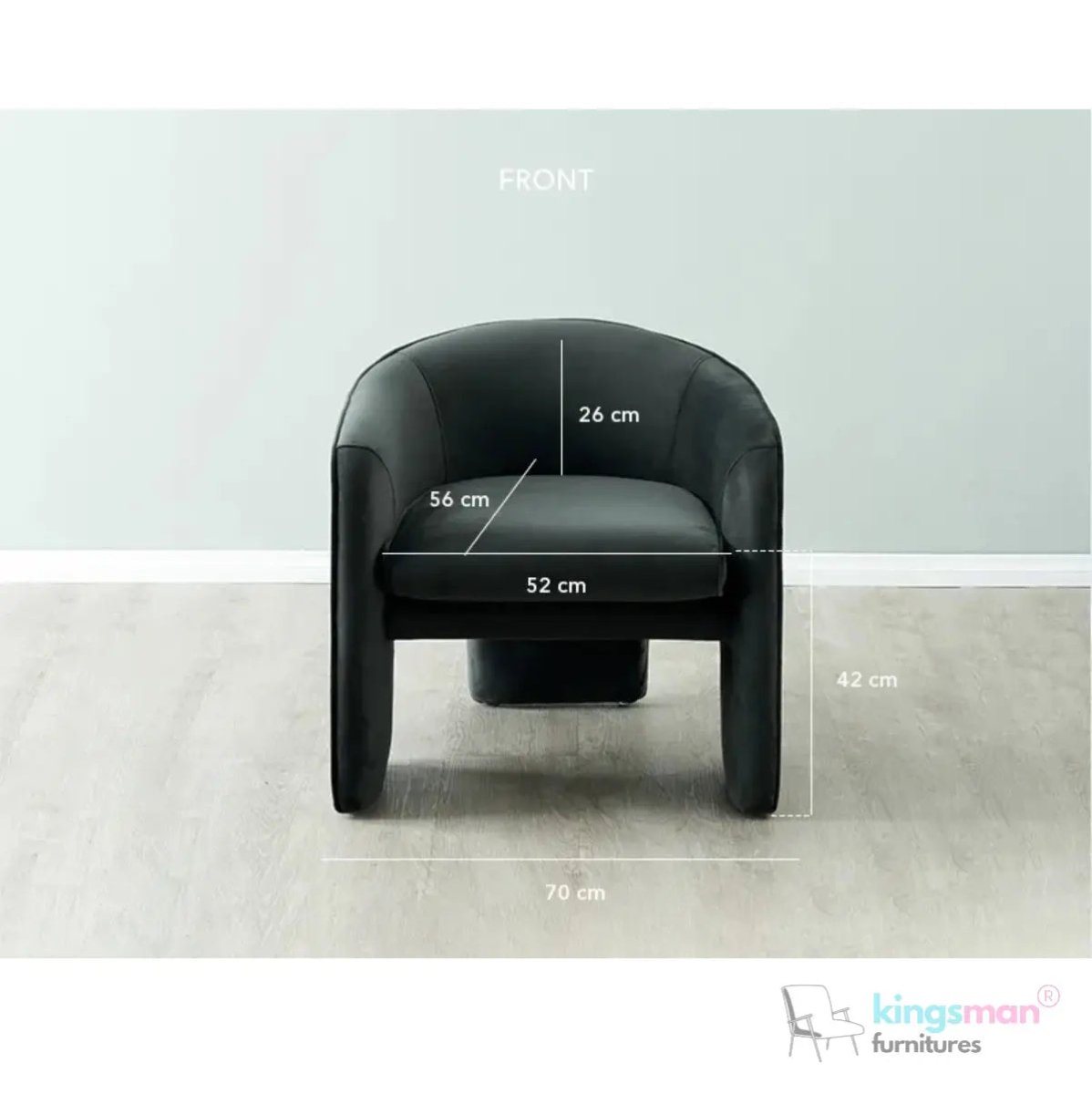 Asther Cream Bouclé Armchair – Contemporary Design with Plush Comfort and Elegant Texture - Kingsman Furnitures