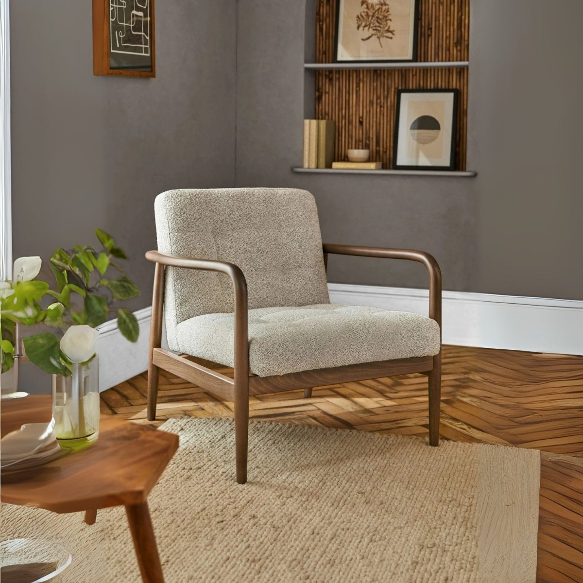 Benett Tufted Accent Armchair - Kingsman Furnitures
