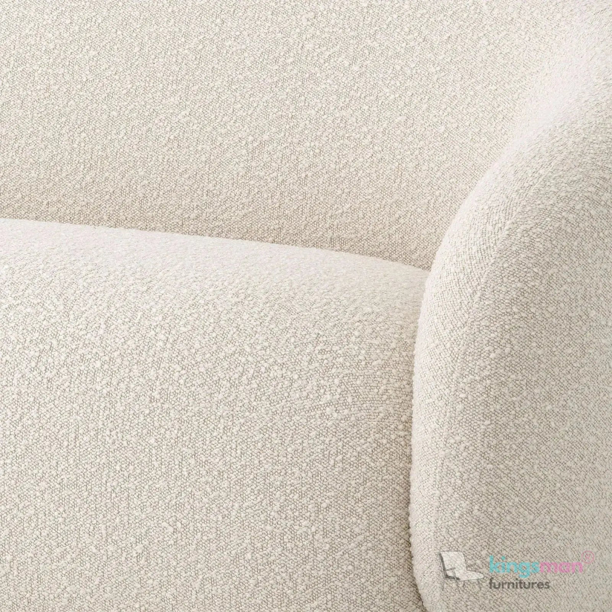 Brok 3 - Seater Sofa – Brushed Brass Finish Base Luxury Comfort - Kingsman Furnitures