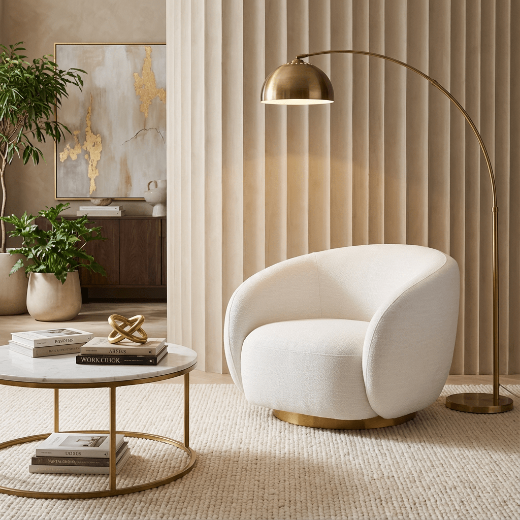 Brok 360° Swivel Armchair - Modern Living Room Furniture | Kingsman - Kingsman Furnitures