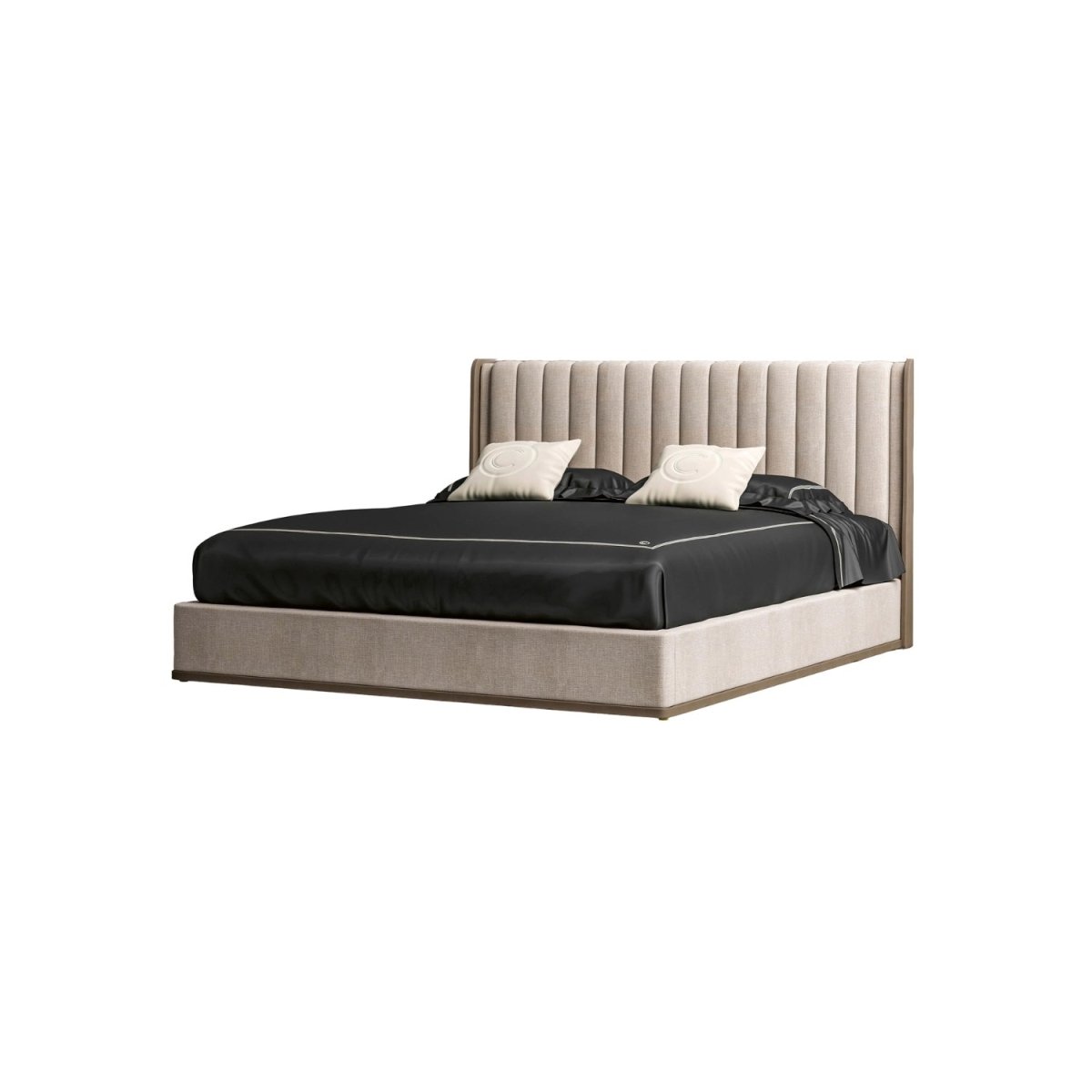Classic Storage Bed with Headboard - Kingsman Furnitures