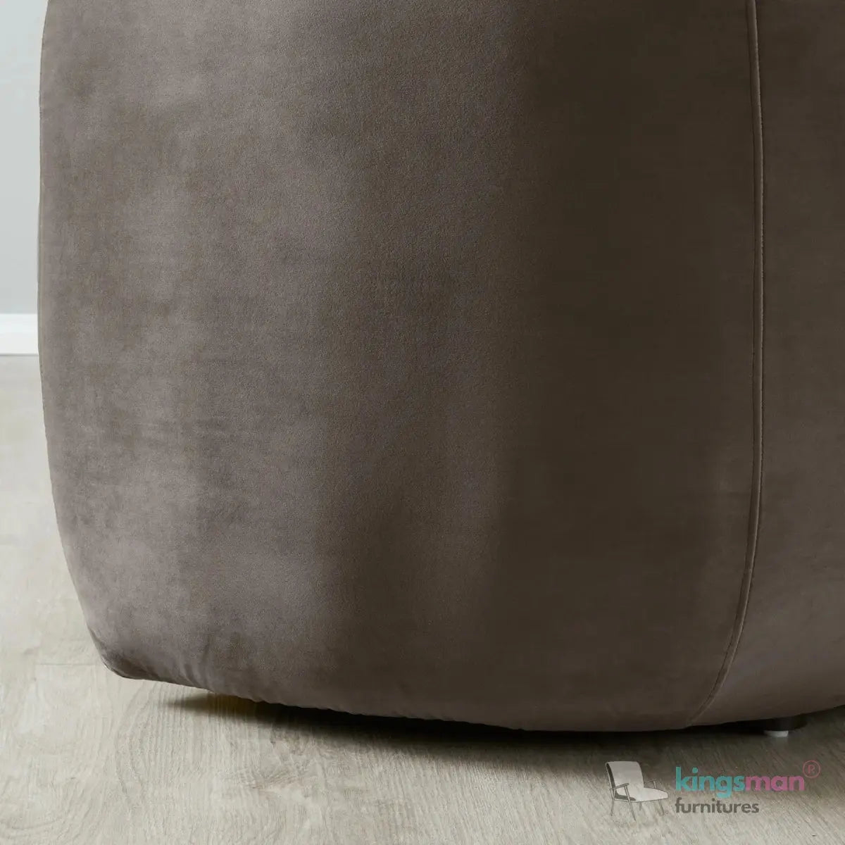 Cream Boucle Curved 3 Seater Sofa | Everbe Luxe Design - Kingsman Furnitures