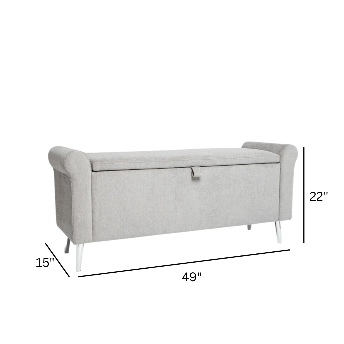 Dev Storage Ottoman - Kingsman Furnitures