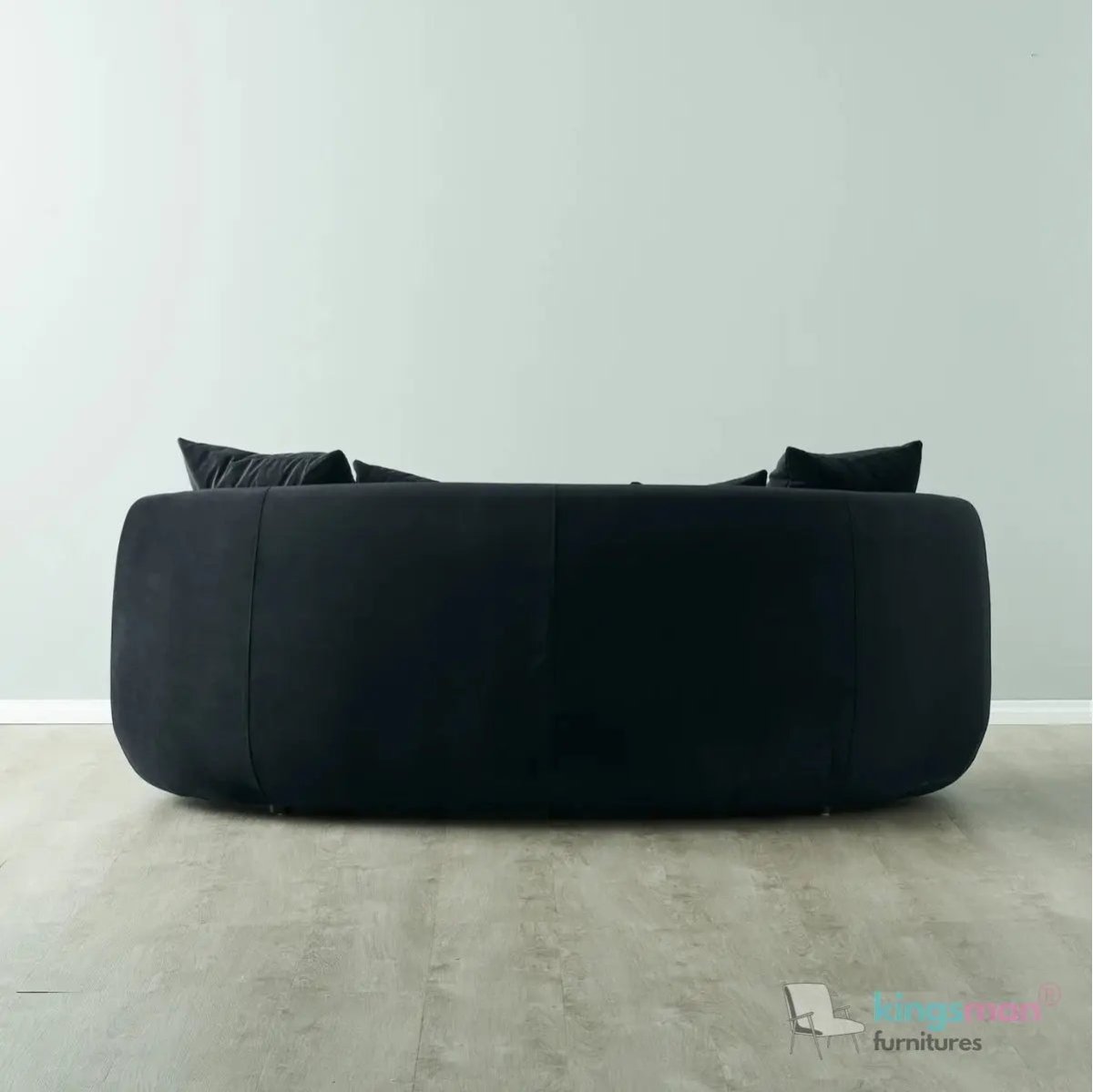 Everbe Cream Boucle Curve 2 Seater Sofa - Luxurious Comfort - Kingsman Furnitures
