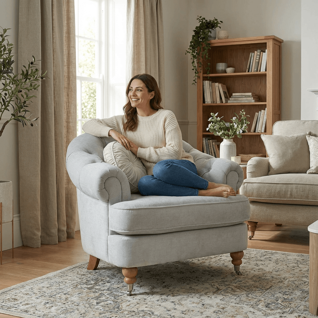 Jesper Chesterfield Armchair - Kingsman Furnitures