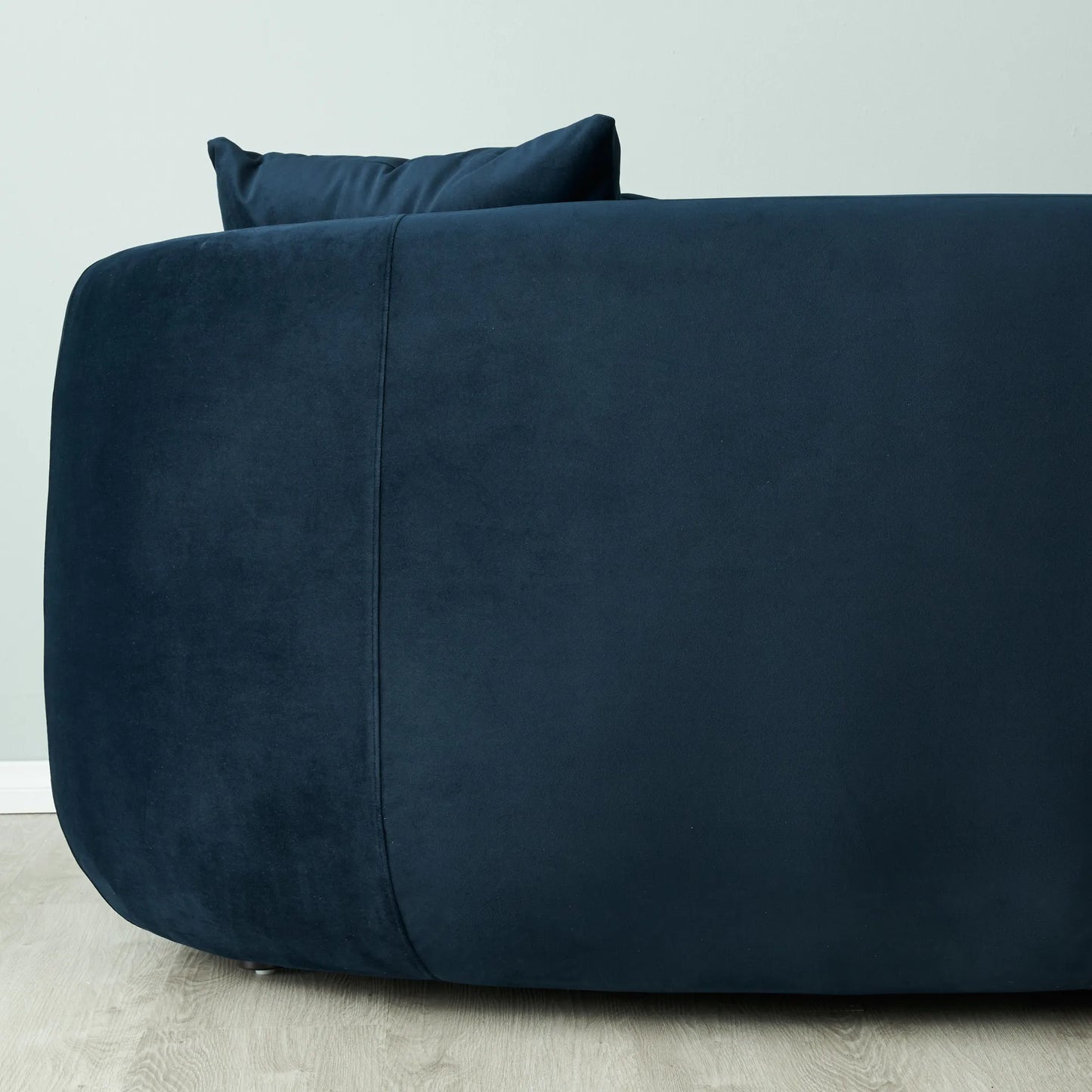 Everbe Midnight Navy Velvet 3 Seater Sofa