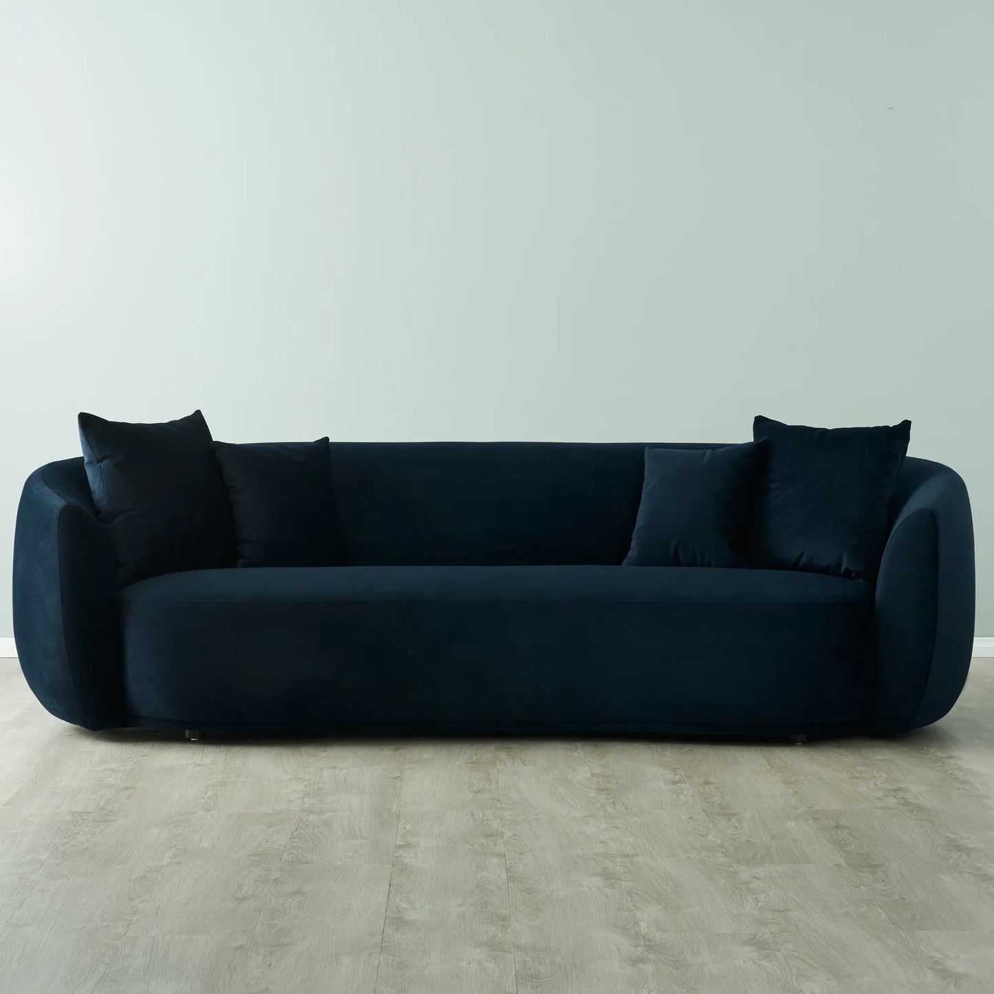 Everbe Midnight Navy Velvet 3 Seater Sofa