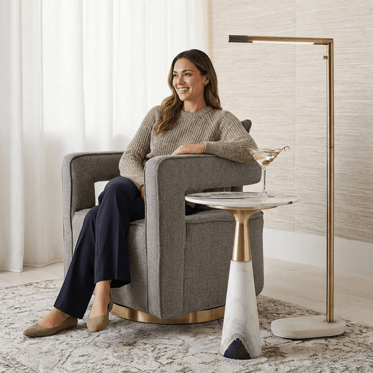 Nixon Swivel Accent Chair - Kingsman Furnitures