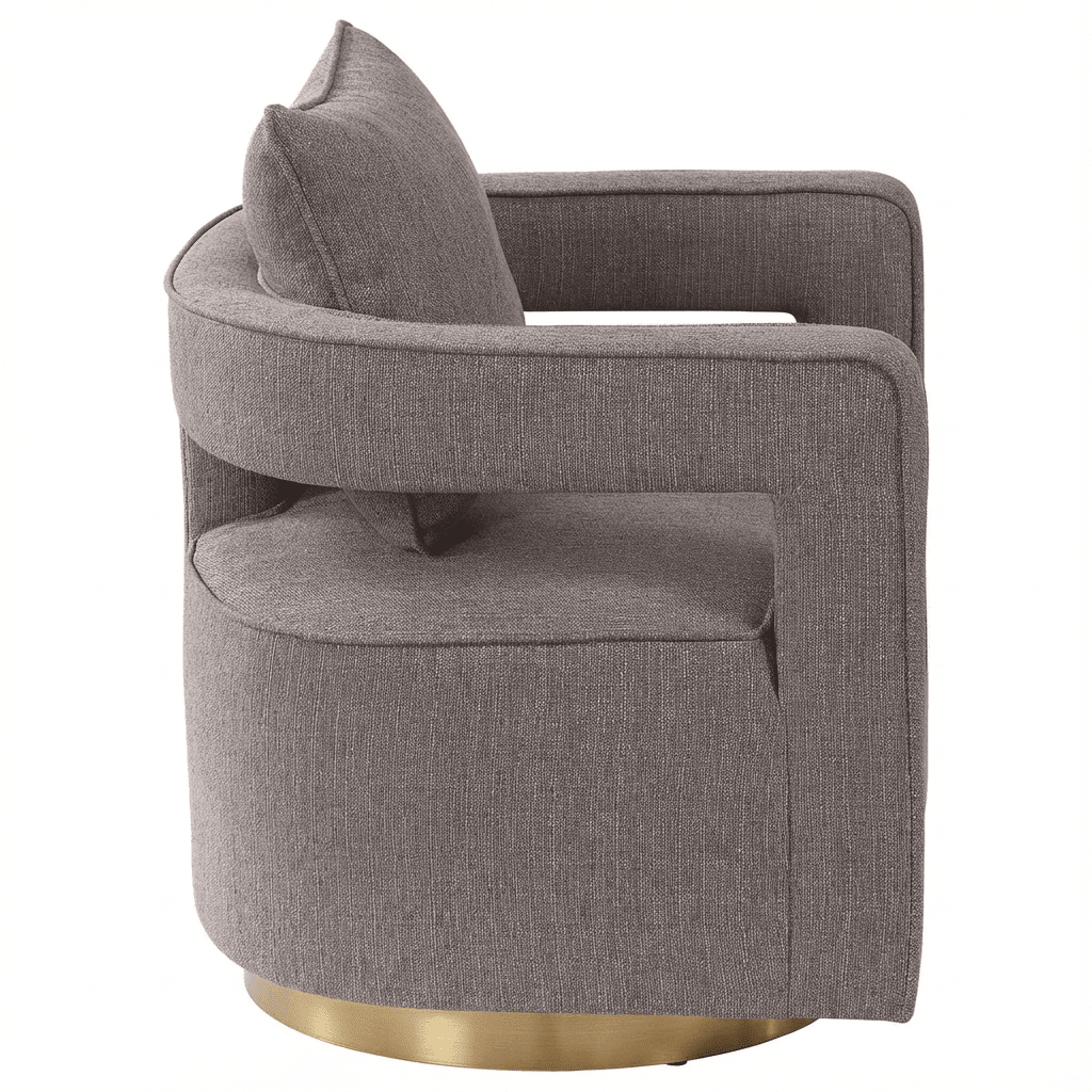 Nixon Swivel Accent Chair - Kingsman Furnitures