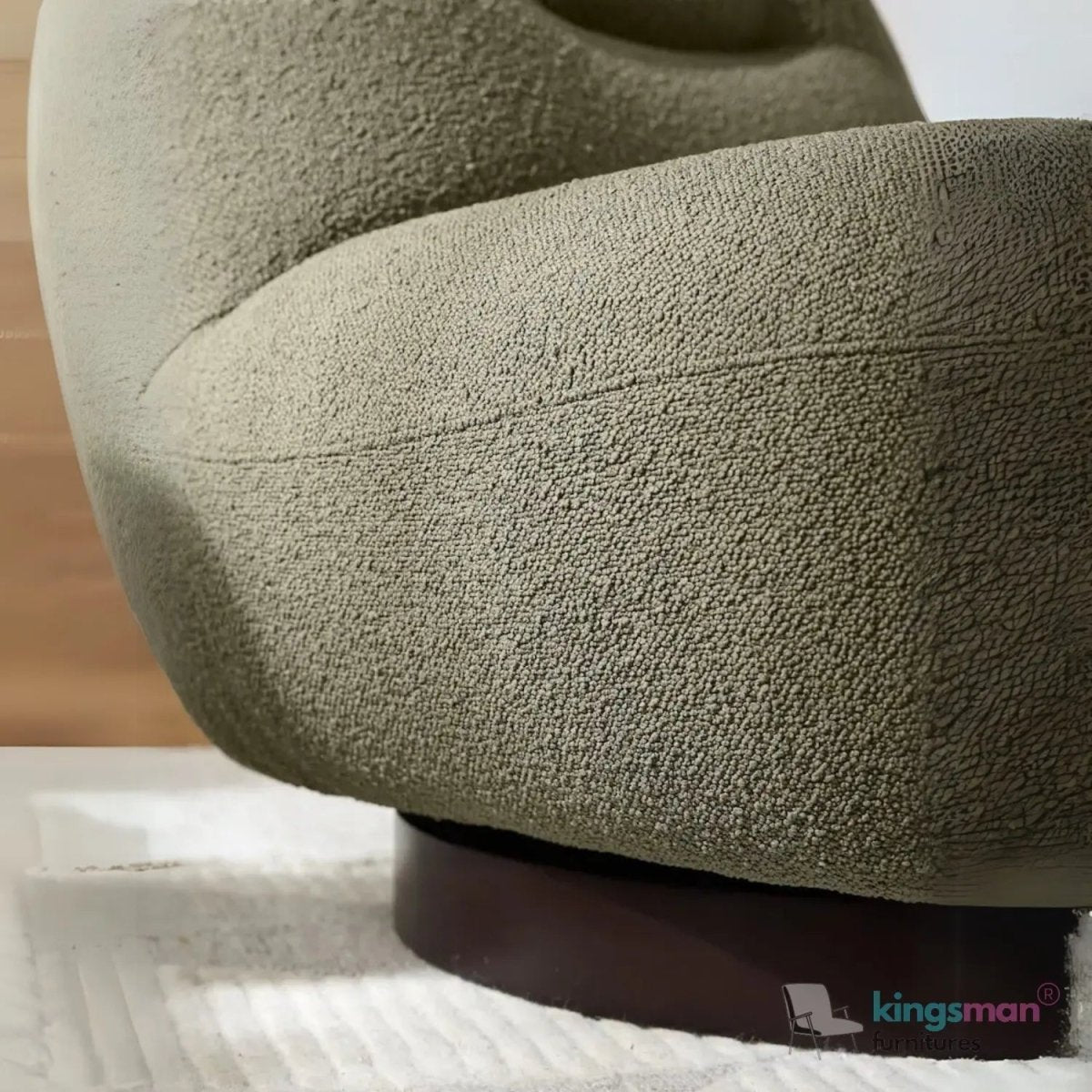 Otis Swivel 360 Degree Luxury Accent Chair - Modern Design - Kingsman Furnitures