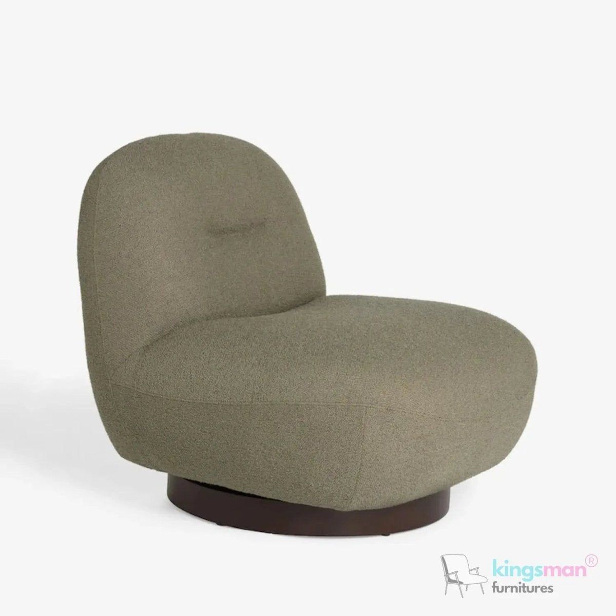 Otis Swivel 360 Degree Luxury Accent Chair - Modern Design - Kingsman Furnitures