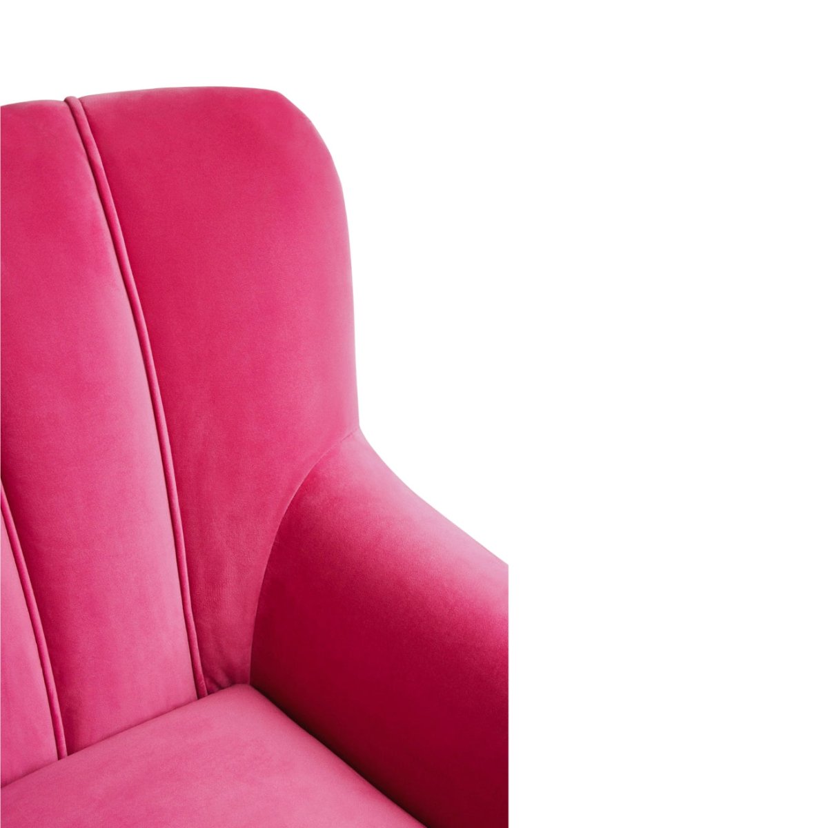 Rosie Arm chair Pink Velvet Chair - Kingsman Furnitures