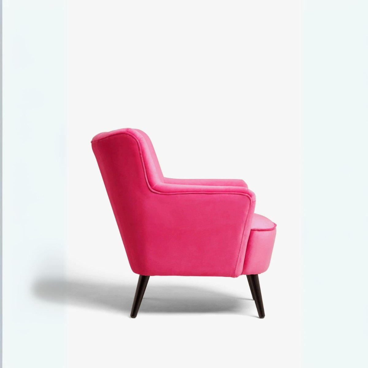 Rosie Arm chair Pink Velvet Chair - Kingsman Furnitures