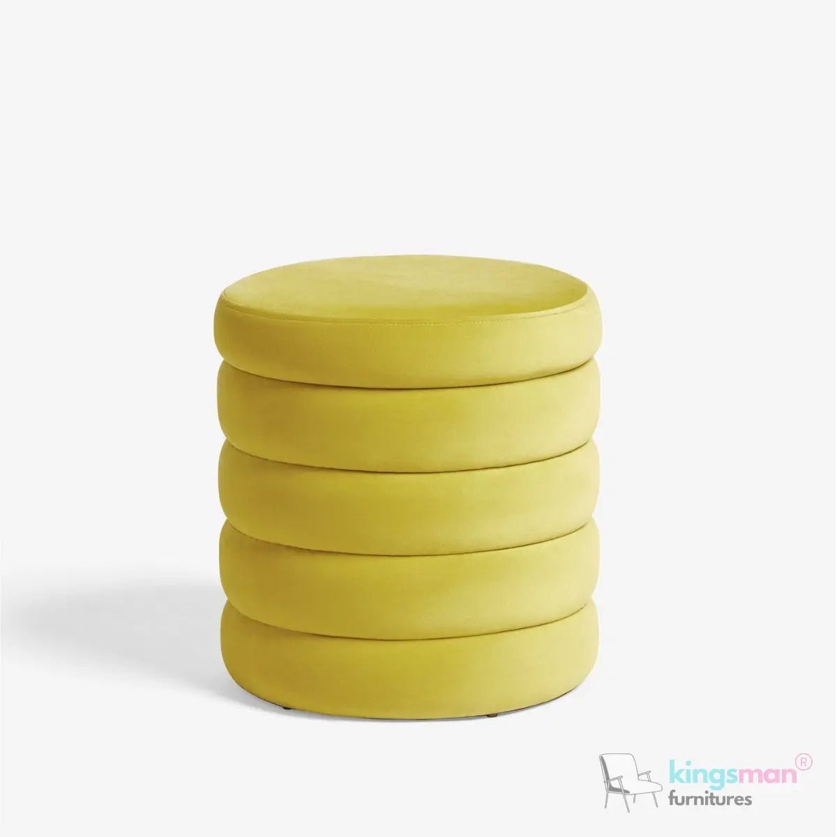 Stella Ribbed Storage Sability - Plush Velvet and Bouclé Upholstered Sability with Hidden Storage | Versatile Home Décor - Kingsman Furnitures