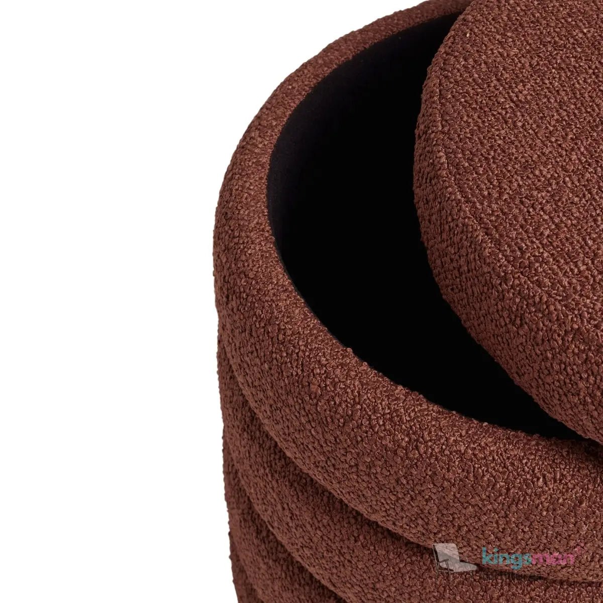 Stella Ribbed Storage Sability - Plush Velvet and Bouclé Upholstered Sability with Hidden Storage | Versatile Home Décor - Kingsman Furnitures