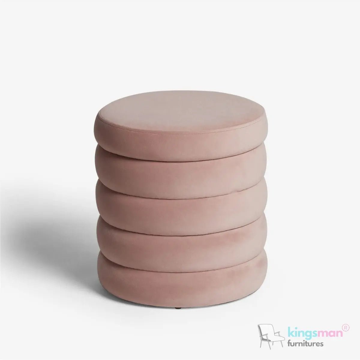 Stella Ribbed Storage Sability - Plush Velvet and Bouclé Upholstered Sability with Hidden Storage | Versatile Home Décor - Kingsman Furnitures