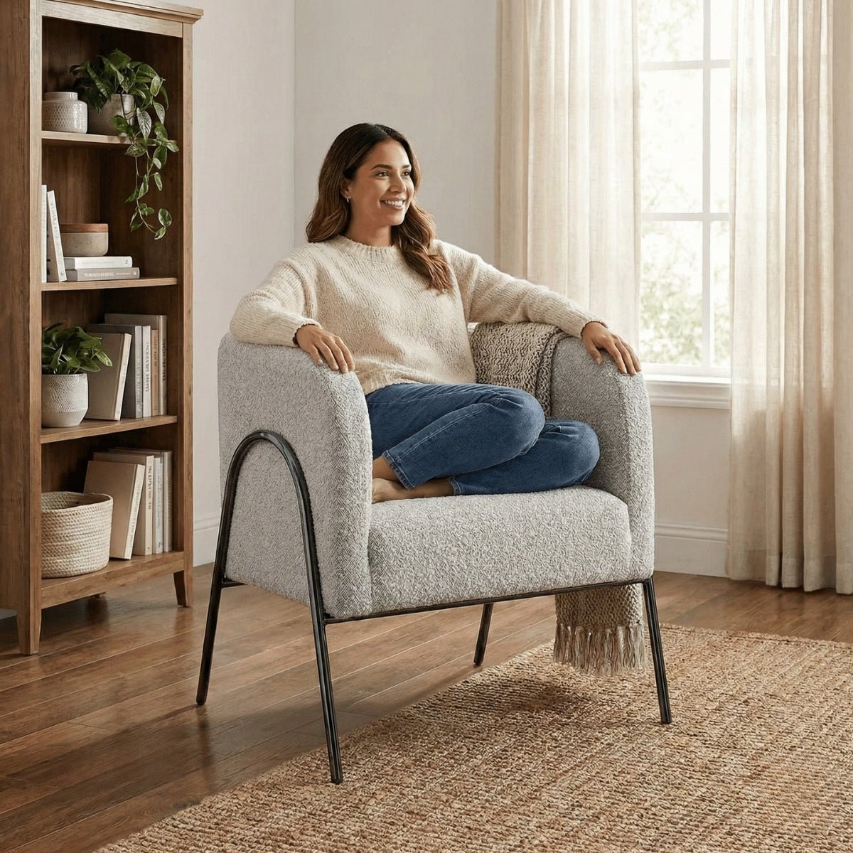 Stylish Jacob Accent Chair - Kingsman Furnitures