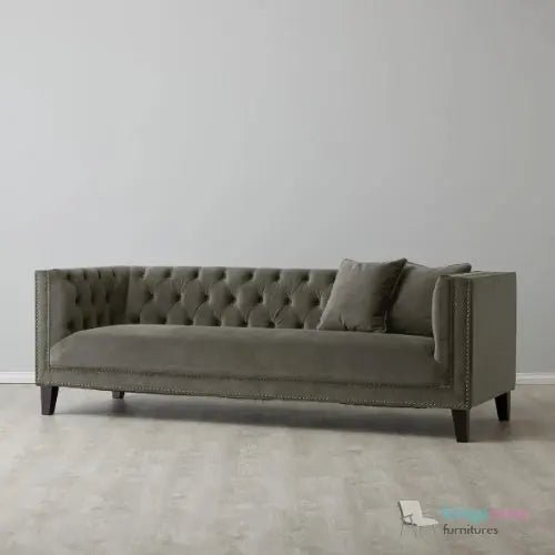 Vogue Velvet Tufted 3 - Seater Sofa - Luxurious Design - Kingsman Furnitures