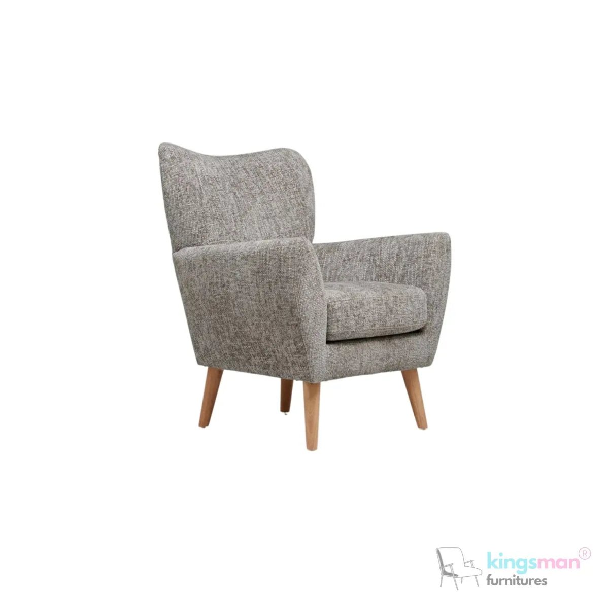 Wills Wing Arm Chair - Stylish Seating Option - Kingsman Furnitures