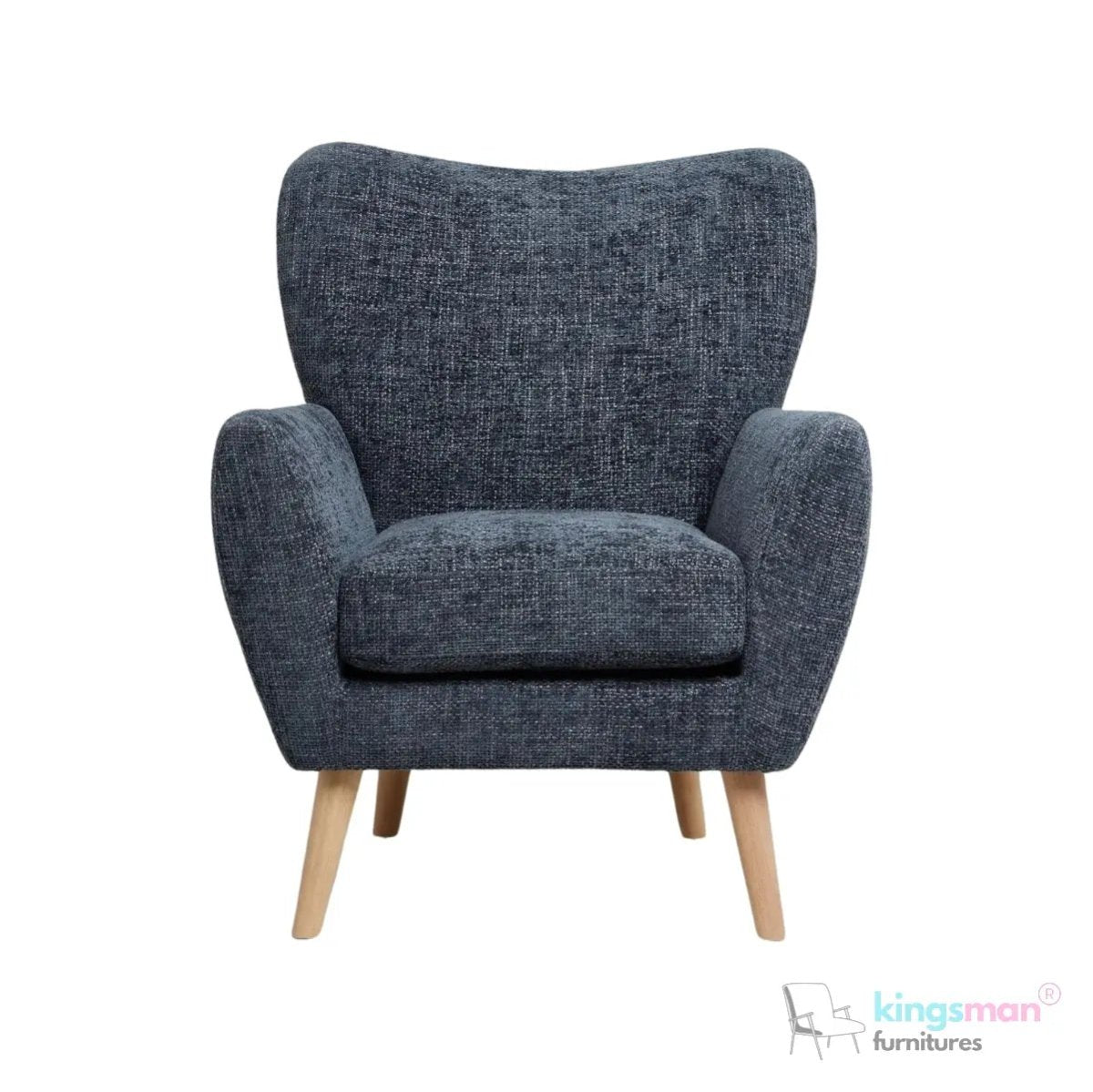 Wills Wing Arm Chair - Stylish Seating Option - Kingsman Furnitures