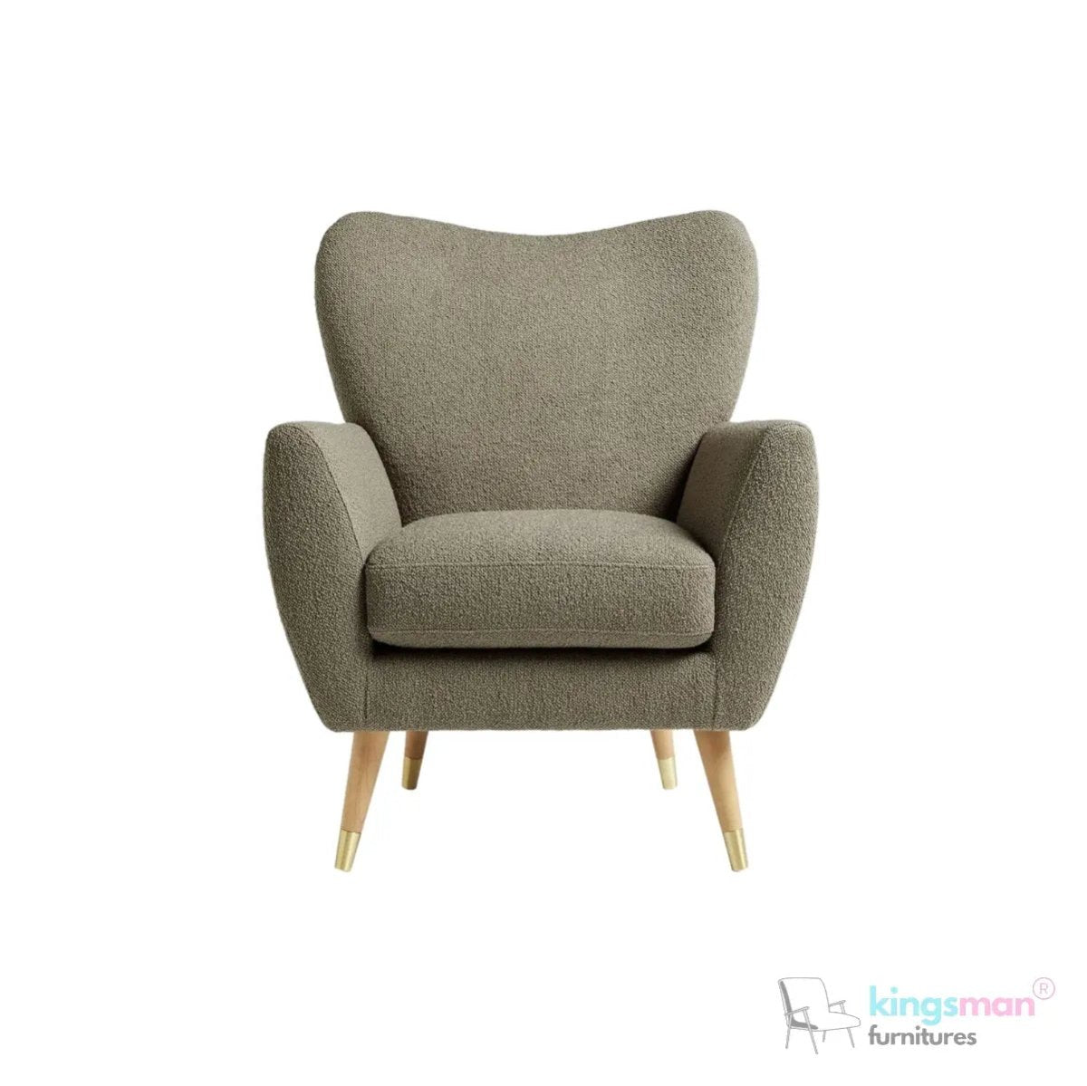 Wills Wing Arm Chair - Stylish Seating Option - Kingsman Furnitures