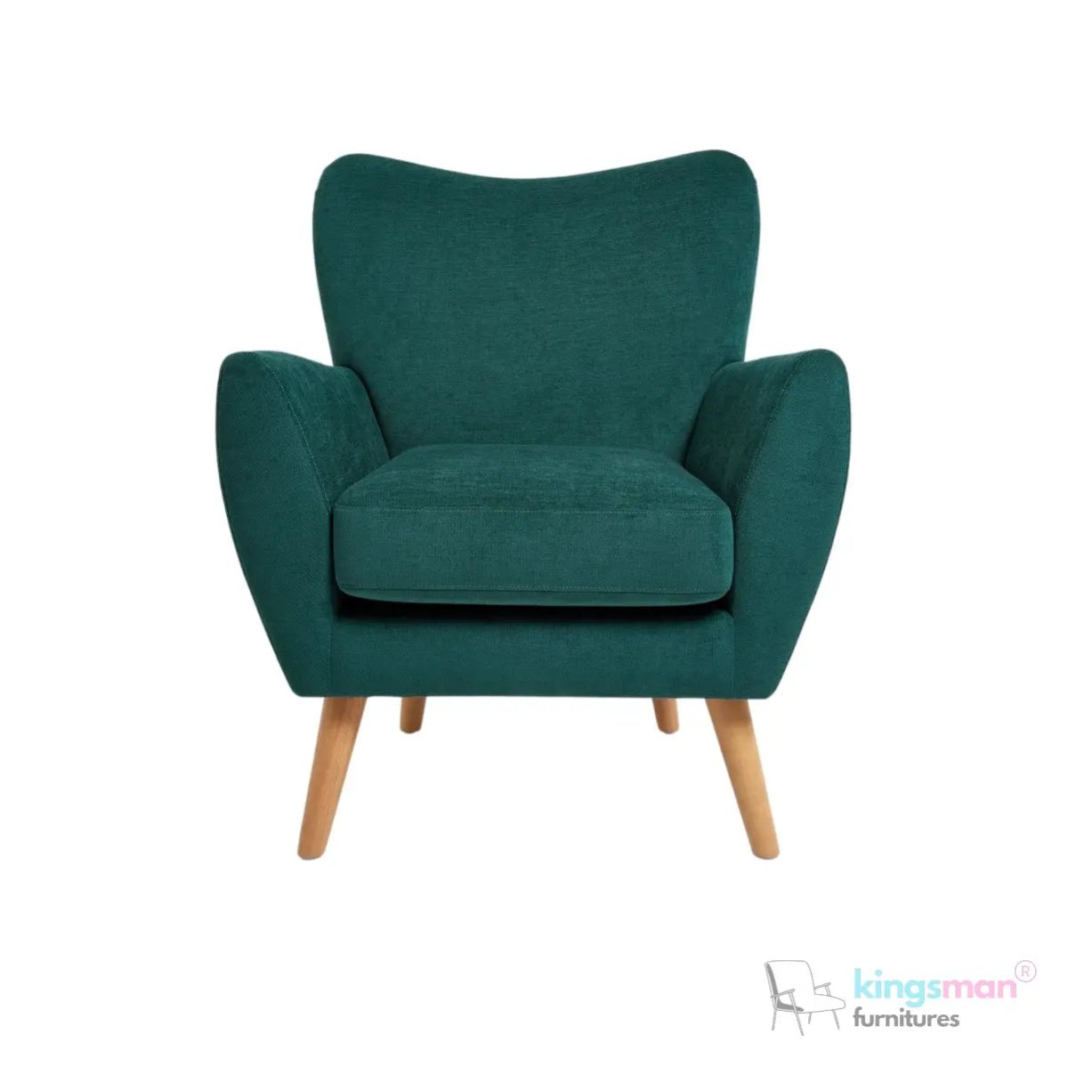 Wills Wing Arm Chair - Stylish Seating Option - Kingsman Furnitures