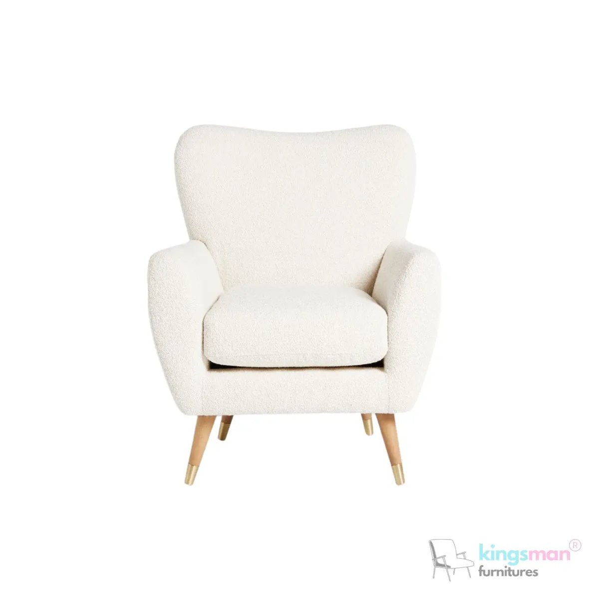 Wills Wing Arm Chair - Stylish Seating Option - Kingsman Furnitures