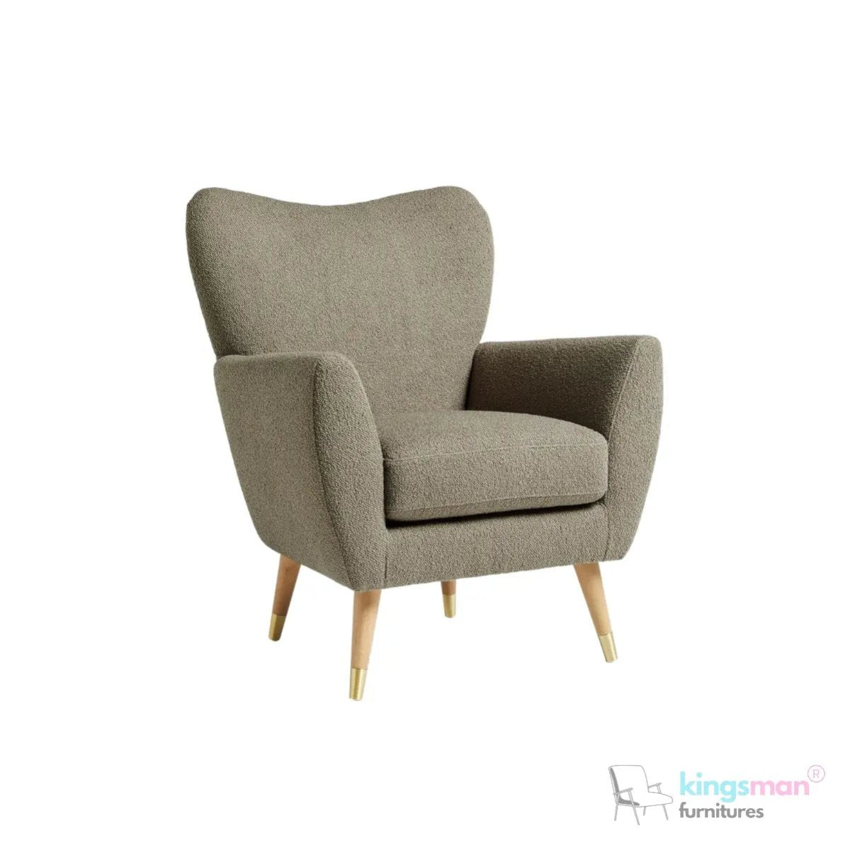 Wills Wing Arm Chair - Stylish Seating Option - Kingsman Furnitures