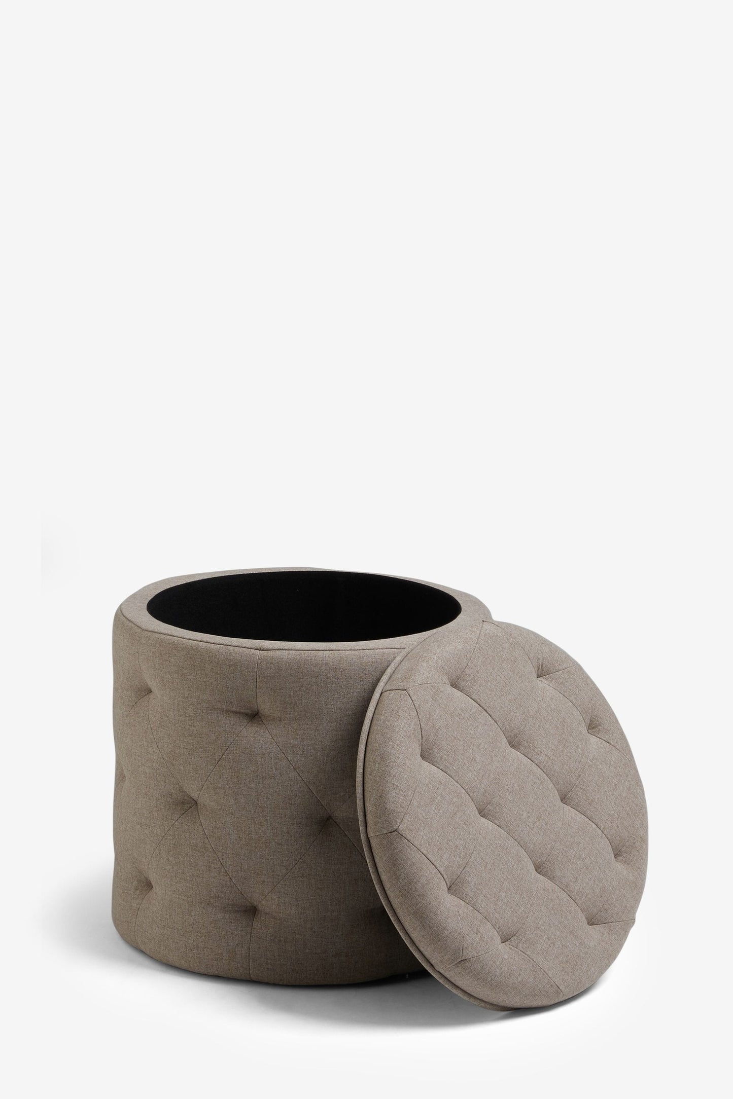 Harfoot Upholstered Storage Footstool - Natural Mink