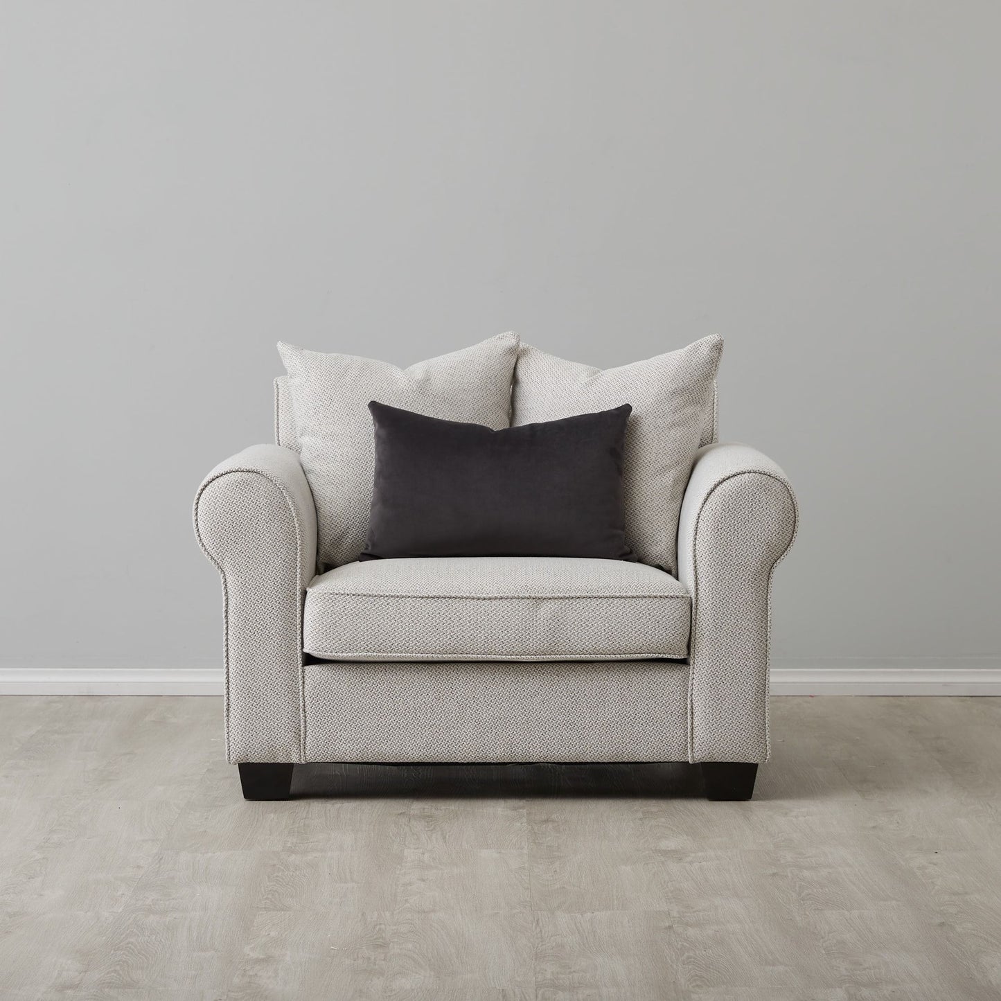 Livia Ash Grey Single Seater Sofa
