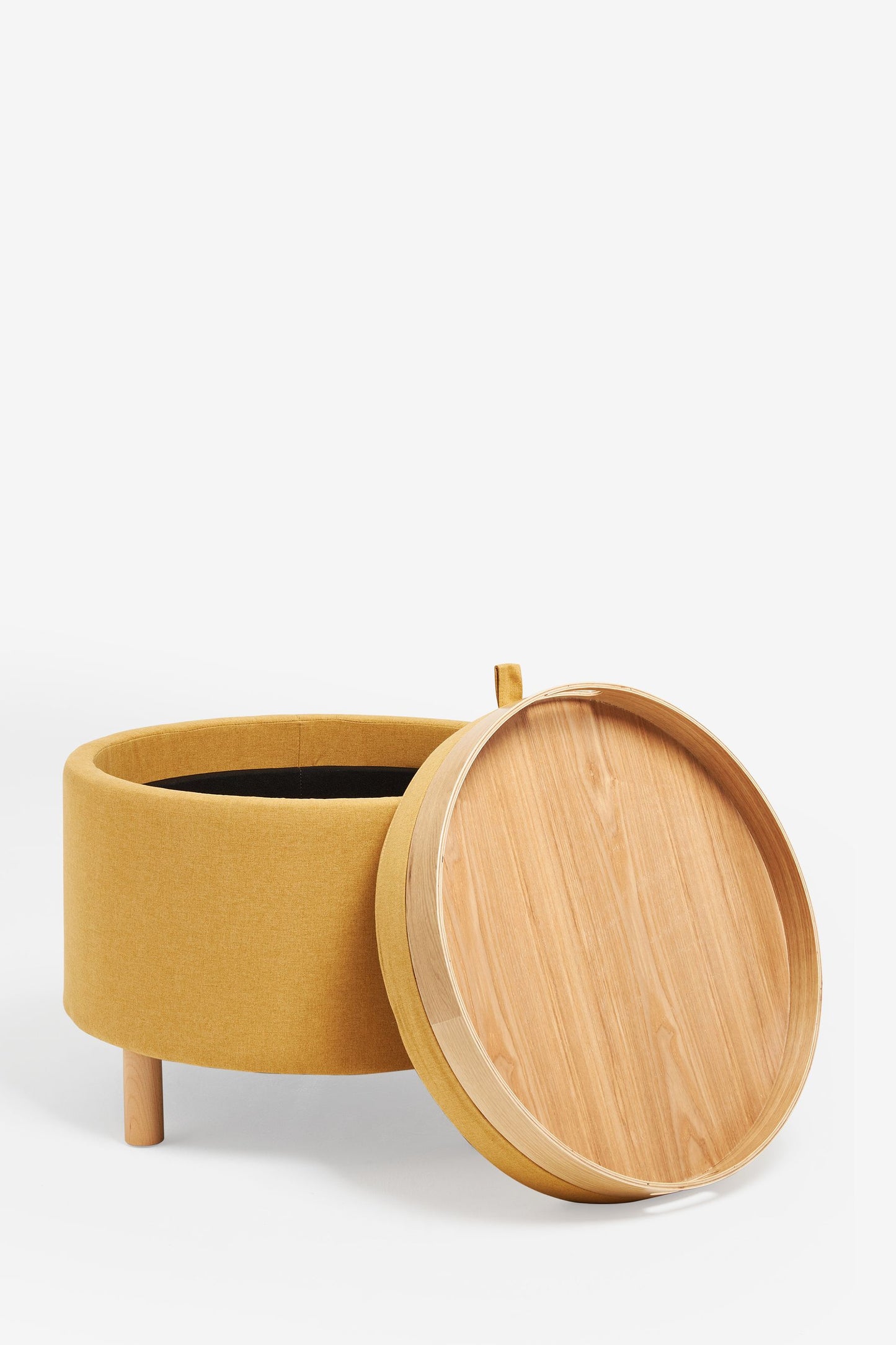Ashtin Storage Footstool - Marl Ochre Yellow
