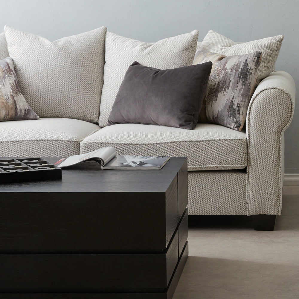 Livia Ash Grey Fabric - 2 Seater Sofa