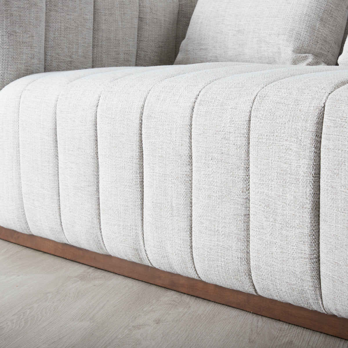 Storme Cream Fabric 2-Seater Sofa