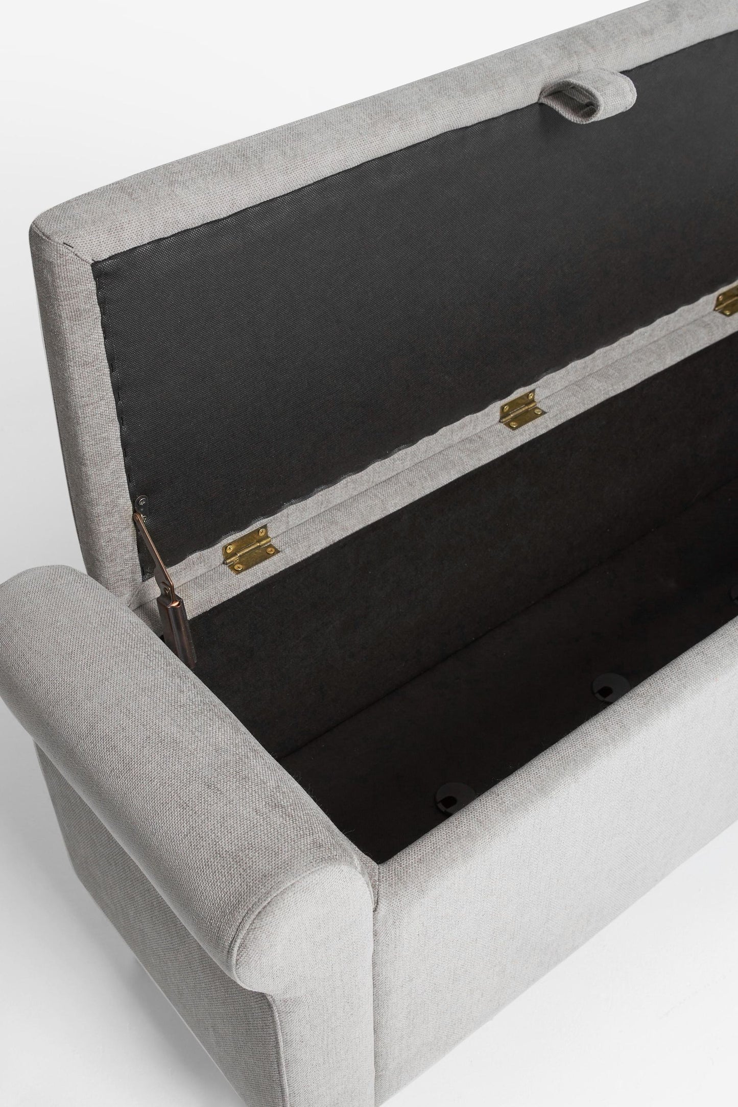 Dev Storage Ottoman Bench - Mid Grey
