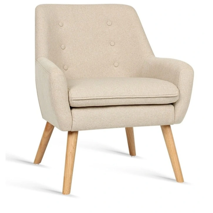 Acme Beige Modern Arm Chair