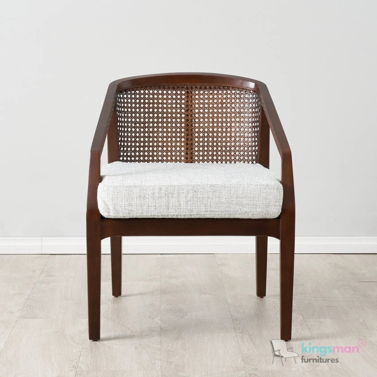 Casani Mid - Century Rattan Back Chair - Stylish Comfort - Kingsman Furnitures