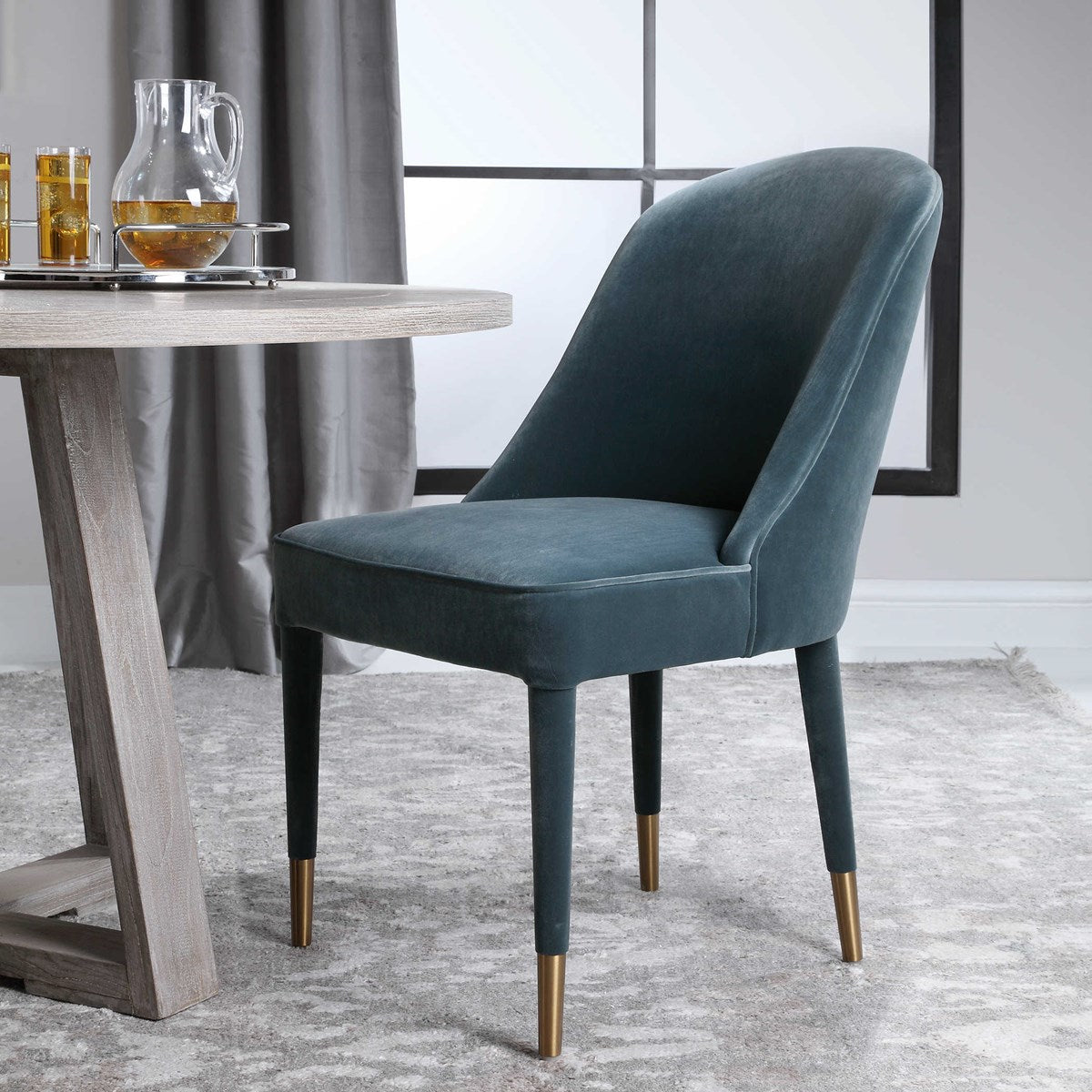 Brie Armless Modern Dining Chair - Set of 2