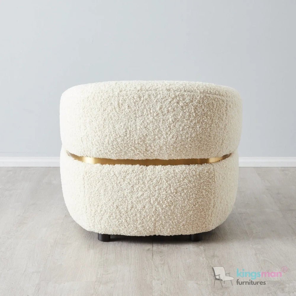 Krillin Shearling Tub Arm Chair - Stylish & Comfortable - Kingsman Furnitures
