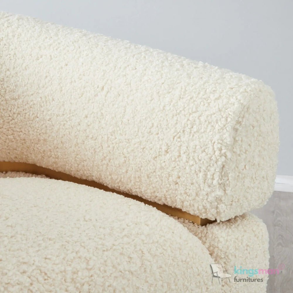 Krillin Shearling Tub Arm Chair - Stylish & Comfortable - Kingsman Furnitures