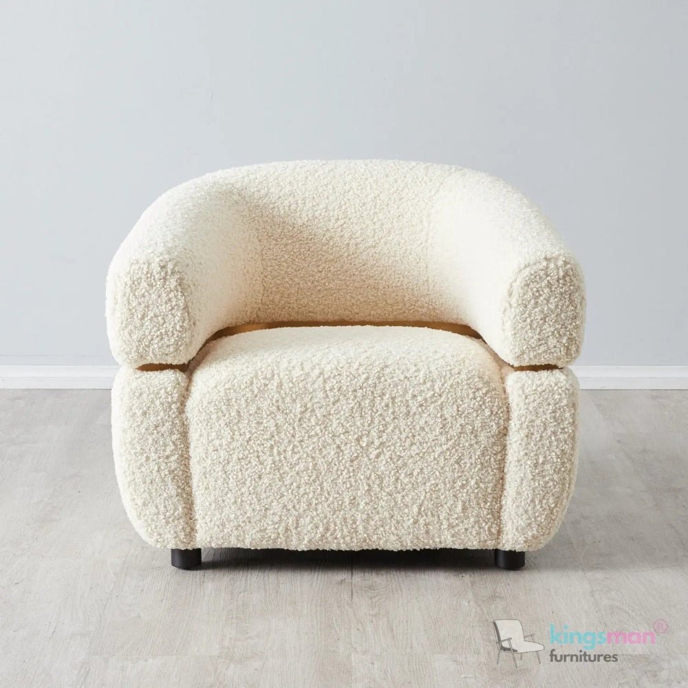 Krillin Shearling Tub Arm Chair - Stylish & Comfortable - Kingsman Furnitures