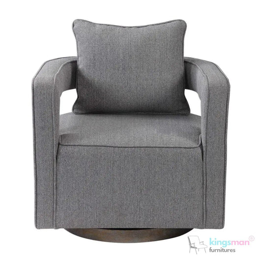 Nixon Swivel Accent Chair - Kingsman Furnitures