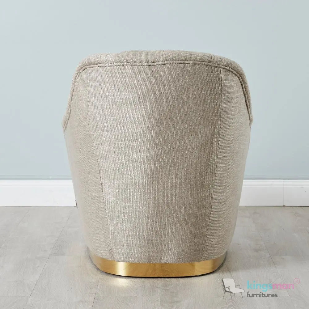 Sherpa Woven Fabric Occasional Arm Chair – Stylish Comfort - Kingsman Furnitures